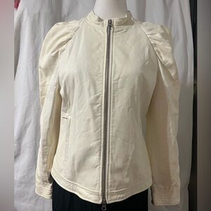 Skaist Taylor Cream Bomber Jacket
